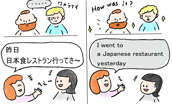 あえて日本人とも英語で話そう